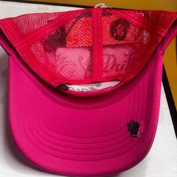 VON DUTCH Flying Eyeball Wordmark Trucker Hat Pink - Picture 3 of 5